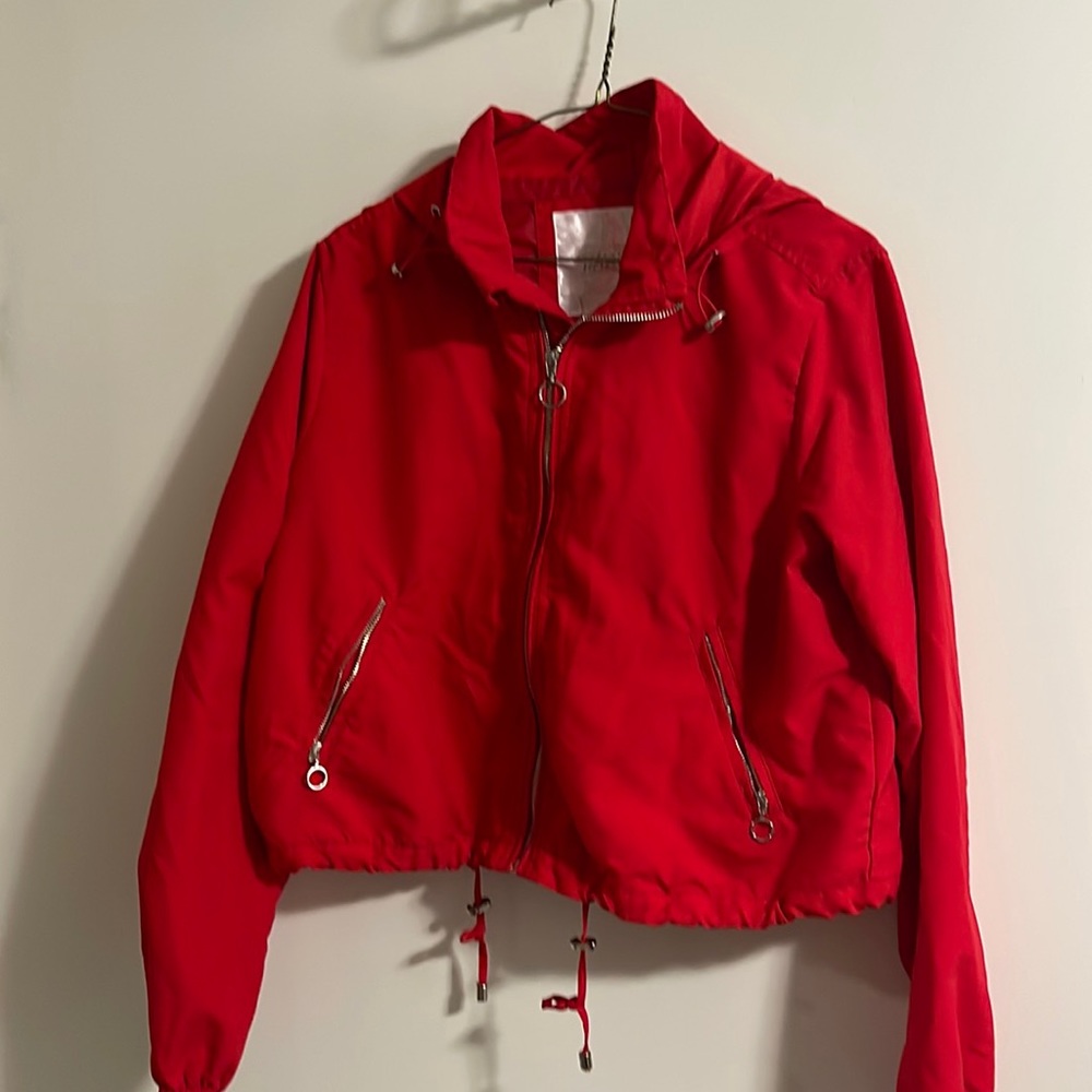 Streetwear society jacket with hoodie